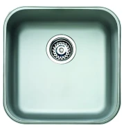 Fregadero Bajo encimera Acero inoxidable Rectangular 1 Senos TEKA BE 40.40  | SERIE SPACE, PNC, 10125005, ( 20cm )