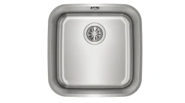 Fregadero Fregadero de una cubeta Acero inoxidable 18/10 Una cubeta 1 Senos TEKA BE 40.40  | Inox, 43,54cm, x 18cm, ( 18cm )