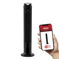 Ventilador Ventilador de torre Torre vertical UFESA OSLO WIFI  | Negro, Inox