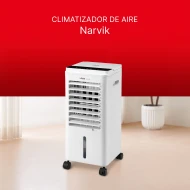 Climatizador Portátil Ufesa Narvik  | Climatizador de aire, Blanco, 65W