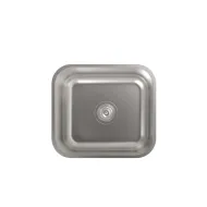 Fregadero Bajo Encimera Acero inoxidable Square 1 Senos CATA CB 45-40