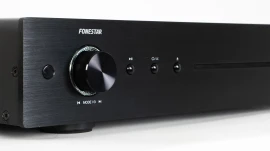 Radio CD Reproductor CD/USB FONESTAR SISTEM CD-150PLUS  | 25W, Frontal aluminio cepillado; pantalla VFD blanca