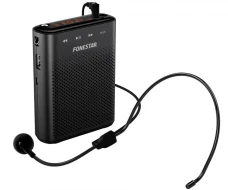 Amplificador HiFi 30W, 10 W RMS FONESTAR SISTEM ALTA-VOZ-30  | Amplificador portátil USB/microSD, Negro