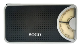 Radio Analógico Radio portátil Sogo RAD-SS-8665  | AM/FM, a DC 3V (2 x AA), Negro