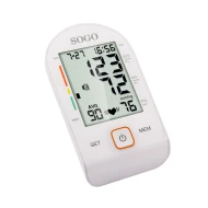 Tensiómetro brazo tensiómetro digital pantalla LCD 63 x 82 mm Sogo SS14075W  | Blanco
