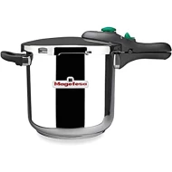 Olla Acero inoxidable 18/10 22cm 7L Olla a presión MAGEFESA DYNAMIC  | Adecuado para Todo tipo de cocinas (gas, vitrocerámica, eléctrica e inducción), 01OPDINAM08