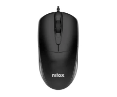 Ratón Óptico 1200 DPI Oficina Nilox MOUSB1011  | Negro