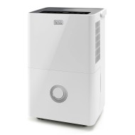 Deshumidificador BLACK & DECKER BXDH20E 20L/24h  | 4 L, 43 dB(A), ES9540010B, Hasta Superficies de hasta 40m2, Blanco, 400W
