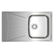 Fregadero Enrasado Acero inoxidable Rectangular 1 Senos TEKA STARBRIGHT 45 E-XP 1C 1E  | REV, PNC, 115120033, Inox, 50cm, x 34cm, ( 16cm )