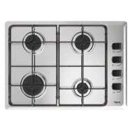 Placa a Gas Butano Superficie Acero inoxidable 60cm 4 Zonas Fuego 30cm TEKA HLX 540 KLA IX BUT  | PNC, 112620021, Plata, 7500W