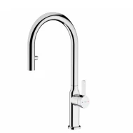 Grifo de cocina Retirable Tipo C Altura Max 41,6cm TEKA OVAL 9382  | CROMO