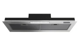 Campana Decorativa Integrada TEKA INTEGRA GFI 93030 KOS 86cm Clase D PNC 113120007 Cristal negro - Inox  | 314 m³/h, 66dB, Niveles Extracción 3