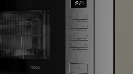 Microondas Integrable 800W con Grill 1W 20L Teka MSEG 620 FI  | 8 menús acceso directo, 3 funciones de cocinado, Antihuellas, Descongelación por tiempo, Inox