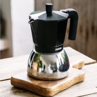 Cafetera cafetera Cafetera italiana Monix M863009  | Negra, Rojo