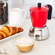 Cafetera italiana Manual Monix M863106  | Roja