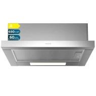 Campana Decorativa de Pared T Invertida CECOTEC Bolero Flux TM 603500 In 60cm Clase A ox B 2876 Inox  | 350 m³/h, 64dB, Niveles Extracción 3