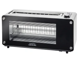Tostadora 2 ranuras CECOTEC VisionToast  | 3042, Negro, Inox