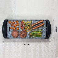 Plancha Grill de Asados 400 x 200 mm 2000W Cecotec Rock&Water 2000  | 3052, Negro