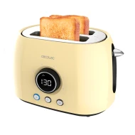 Tostadora 2 ranuras extraanchas CECOTEC ClassicToast 8000 Double  | 3106, Amarillo