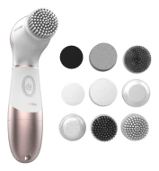 Masajeador Facial, cuerpo y pies CECOTEC Bamba FaceCare TotalClea  | n, 3371, Marrón, Blanco
