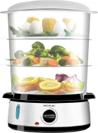 Cocina al vapor 3 CECOTEC Vapovita 3000 Inox  | 4109, Negro, Inox, Transparente