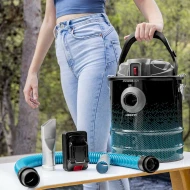 Aspirador Aspirador de cenizas Sin bolsa 120W 18V Extreme Suction CECOTEC Conga Ash 7000 Liberty  | 18dB, 4 m Radio, 8599, Negro, Azul