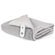 Manta eléctrica 1-2 120W ORBEGOZO MAH 2050  | microfibras alta calidad, Bicolor: gris y beige (un color por cada cara), Blanco