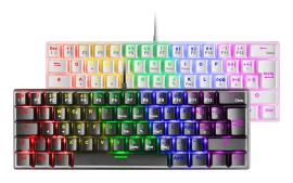 Teclado Juego BLACK SWITCH MARRON LED RGB Mars Gaming 4T MK60BRIT  | USB
