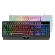 Teclado Juego H-Mechanical (H-MECH) Retroiluminado FRGB Rainbow MARS GAMING MK124WES  | USB 2.0