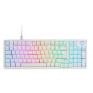 Teclado Juego, trabajo y estudio SNK (SilentSwitch) azul/amarillo Retroiluminado RGB Chroma 16,8 millones de colores MARS GAMING MKPROWYES  | USB 2.0