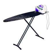 Mesa de planchar 124 x 40 mm JATA TP520  | Max 93cm, Negro, Blanco