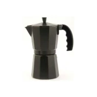 Cafetera Cafetera Italiana Cafetera de aluminio ORBEGOZO KFN 910 A 9 TAZAS  | REF 15109, Negro