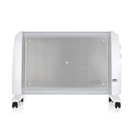 Placa Eléctrica Radiación Tipo Radiador de mica Interior (uso en suelo, portátil) 2000W ORBEGOZO RM 2010  | MICA, Blanco