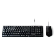Teclado y Raton (Pack) Uso general con PC y portátiles Membrana Ratón Óptico L-LINK LL-KB-816-COMBO  | USB, Teclado numérico, Negro