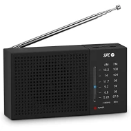 RADIO ANALOGICO RADIO PORTÁTIL SPC 4584N  | AM Y FM, FM, A PILAS ALCALINAS AA TIPO LR6 1.5V (NO INCLUIDAS), NEGRO, GRIS