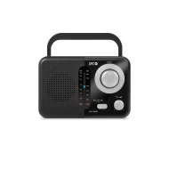 Radio Analógico con Altavoz Personal SPC 4590N  | AM, FM, a Conexión a red eléctrica o 3 pilas tipo C (LR14), Batería, Negro