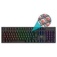 Teclado Gaming Mecánico (rojo) Retroiluminado LED RGB HIDITEC GKE010004  | USB