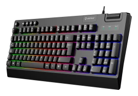 Teclado y Raton (Pack) Juego Membrana Ratón Óptico Unykach UK594008  | USB, Teclado numérico, Negro