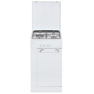 Cocina Wok triple llama 80cm 5 Quemadores Butano ASPES AKG3500PB con WOK Blanco