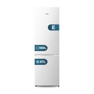 Frigo Combi No Frost HYUNDAI HC185500ENF Alto 179,7cm x 55cm Clase E 255L Pantalla Si Blanco