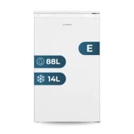 Frigorífico de una puerta HYUNDAI HR85500EC 102L Clase E Alto 84cm x 50cm Blanco