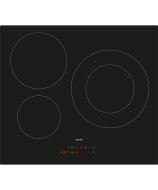 Placa de Inducción 59cm 3 Zonas Fuego 29cm WONDER WI3601  | Booster, Doble Corona, Cristal negro, 7200W