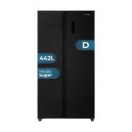 Frigo Combi Americano HYUNDAI HAM17791NDDD00 442 L Dark Inox Clase D Alto 177cm x 90cm  | Inverter