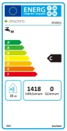 Termo agua caliente 50L Vertical ASPES AT5001S  | 1500W, anodo long life, Resistencia Sumergida, 73cm, x 38cm, x 41,5cm, Blanco