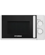 Microondas Moderno, color blanco con puerta de cristal negro 20L 700W HYUNDAI HMC207W00 Blanco